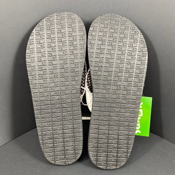 So Comfy! Sanuk women’s white strap yoga mat flip flop sandals size 6 - Picture 5 of 5